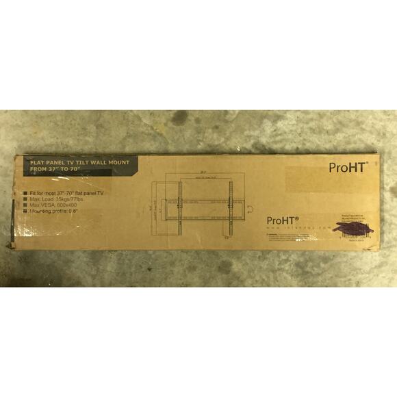 ProHT Inland Flat Panel TV Tilt Wall Mount from 37"-70"